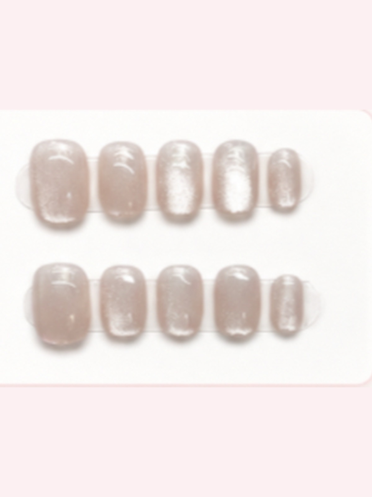 Clean Girl press-on nails posted by JazNailzzzz