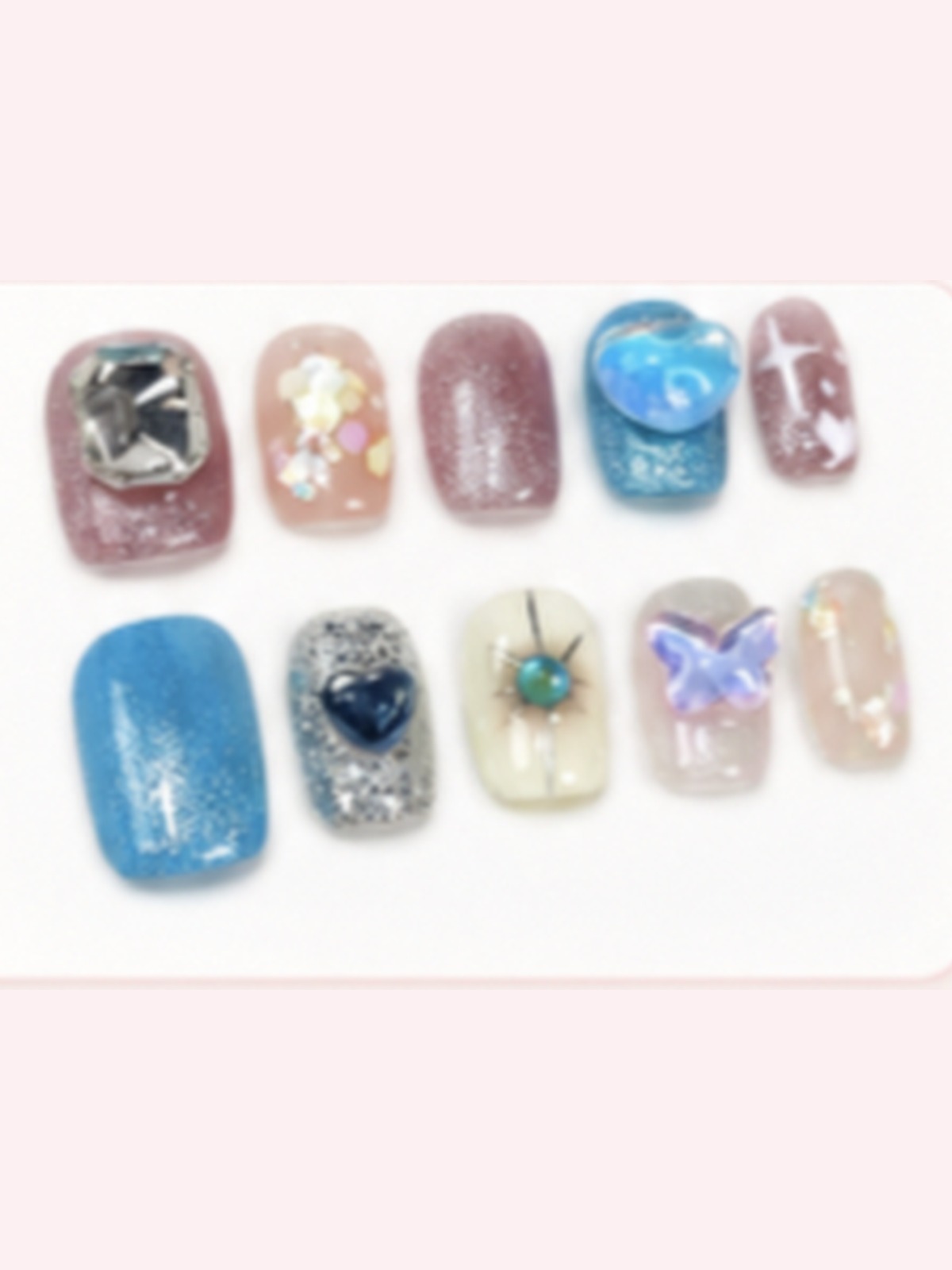 Pink Fantasy press-on nail set