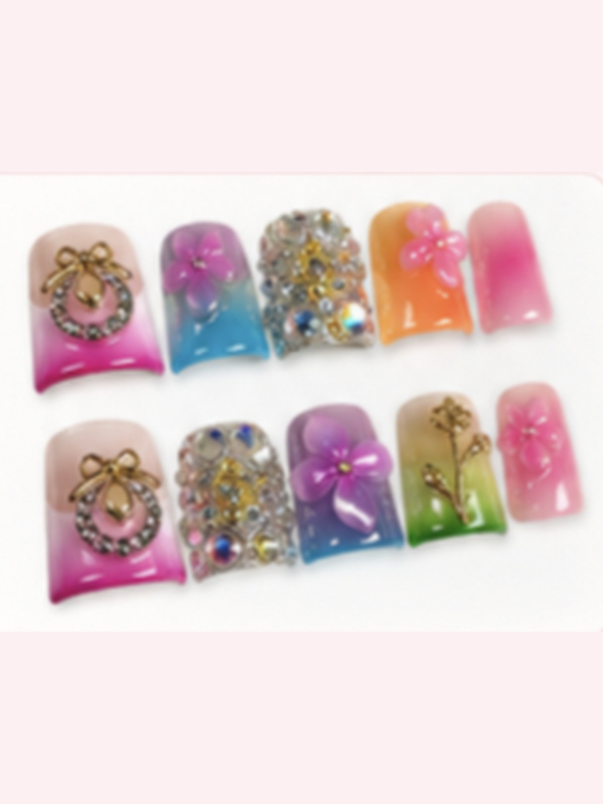 Princess Jewels press-on nail set